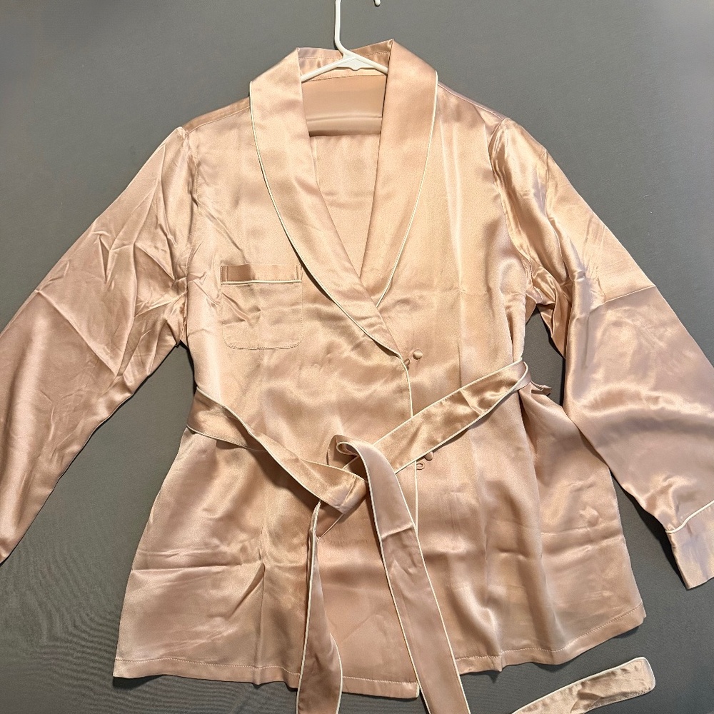 SilkSilky Tie Front Pajamas